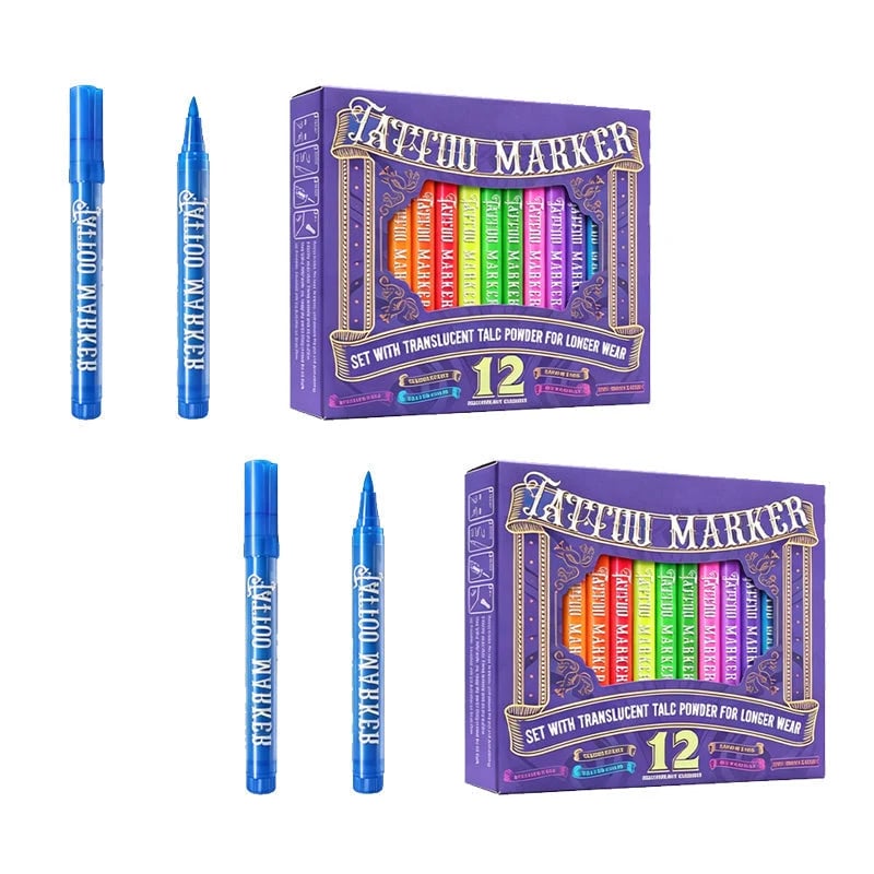 🔥HOT SALE - 50% OFF🎁✨Glow Party Tattoo Pens