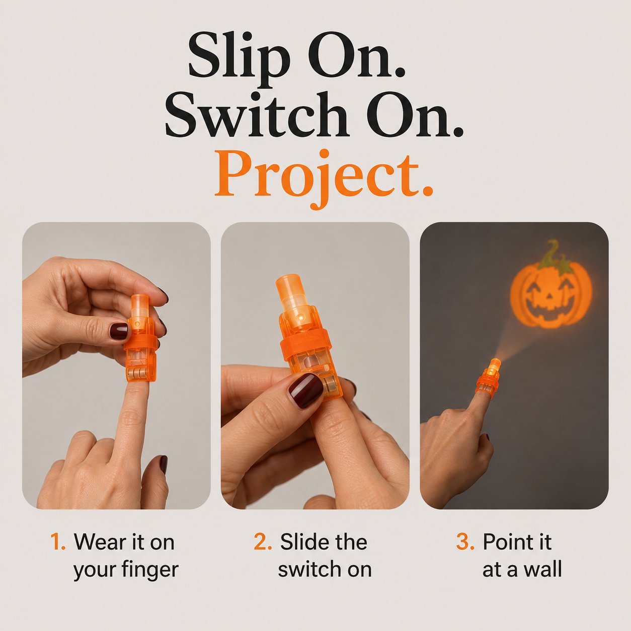 🔥 Last Day 50% OFF – 🎃 Halloween Finger Projector Lights – 40PCS