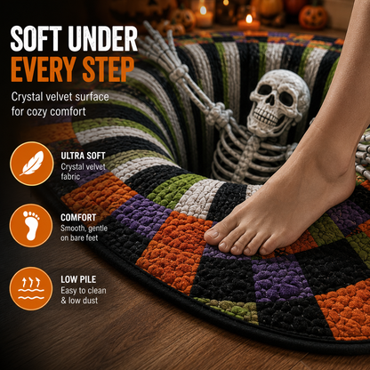 ⏰ LIMITED-TIME DEAL ⏰ 50% OFF 💀 Halloween 3D Skeleton Pit Illusion Rug 🎃