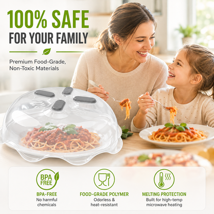 🔥 LAST DAY SALE — The Magnetic Microwave Cover That Ends Messes!