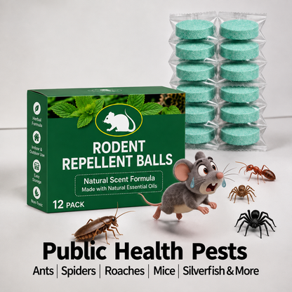 12-Pack Rodent Repellent Balls, Natural Pest Control🐭