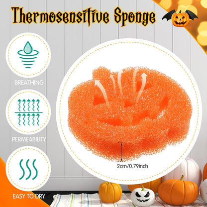 🎃12 Pcs Halloween Cleaning Sponges Cute Kitchen Scrub Sponges