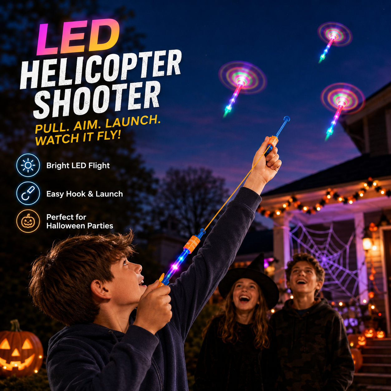 📢📢50% OFF & In Stock⏰💓LED Helicopter Shooters😍💓🎄 Perfect Christmas Gift!