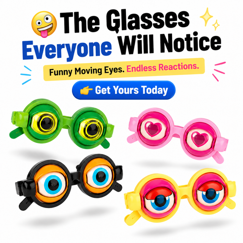 🤪 Kinetic Crazy Eyes Glasses 👓 for Instant Laughs 😂 & Party Fun