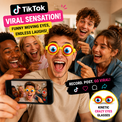 🤪 Kinetic Crazy Eyes Glasses 👓 for Instant Laughs 😂 & Party Fun