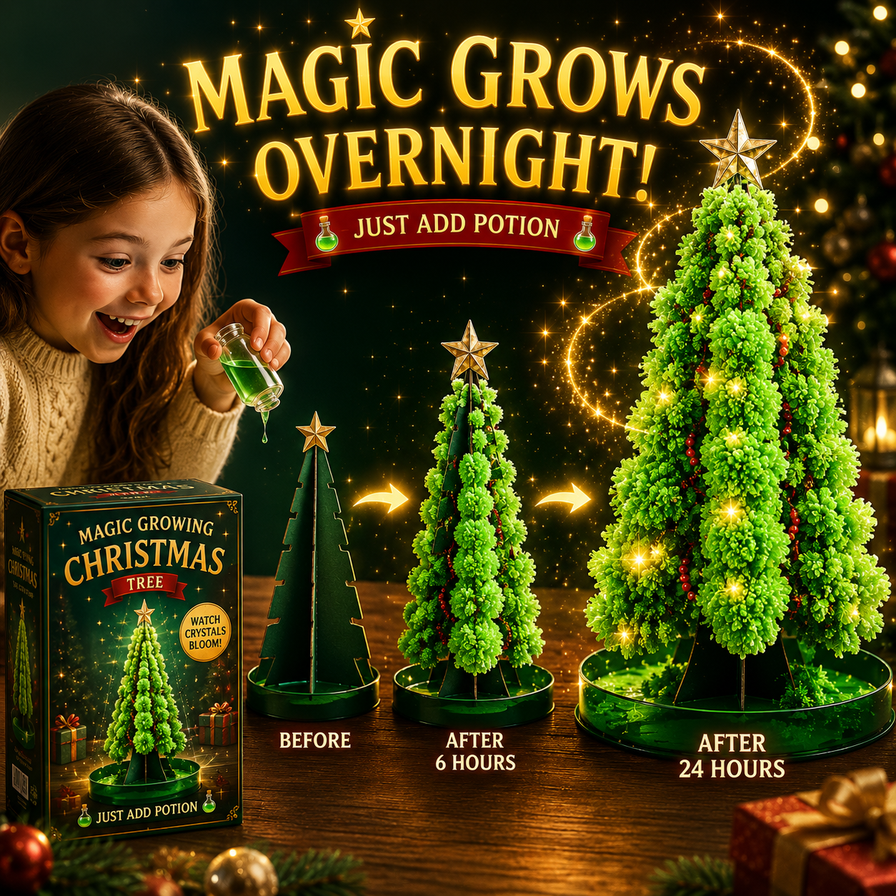🎄 Magic Growing Christmas Tree ✨- A Little Tree, A Lifetime of Christmas Memories. 🎁