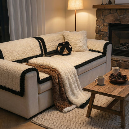 Premium Thickened Fleece Sofa Cover