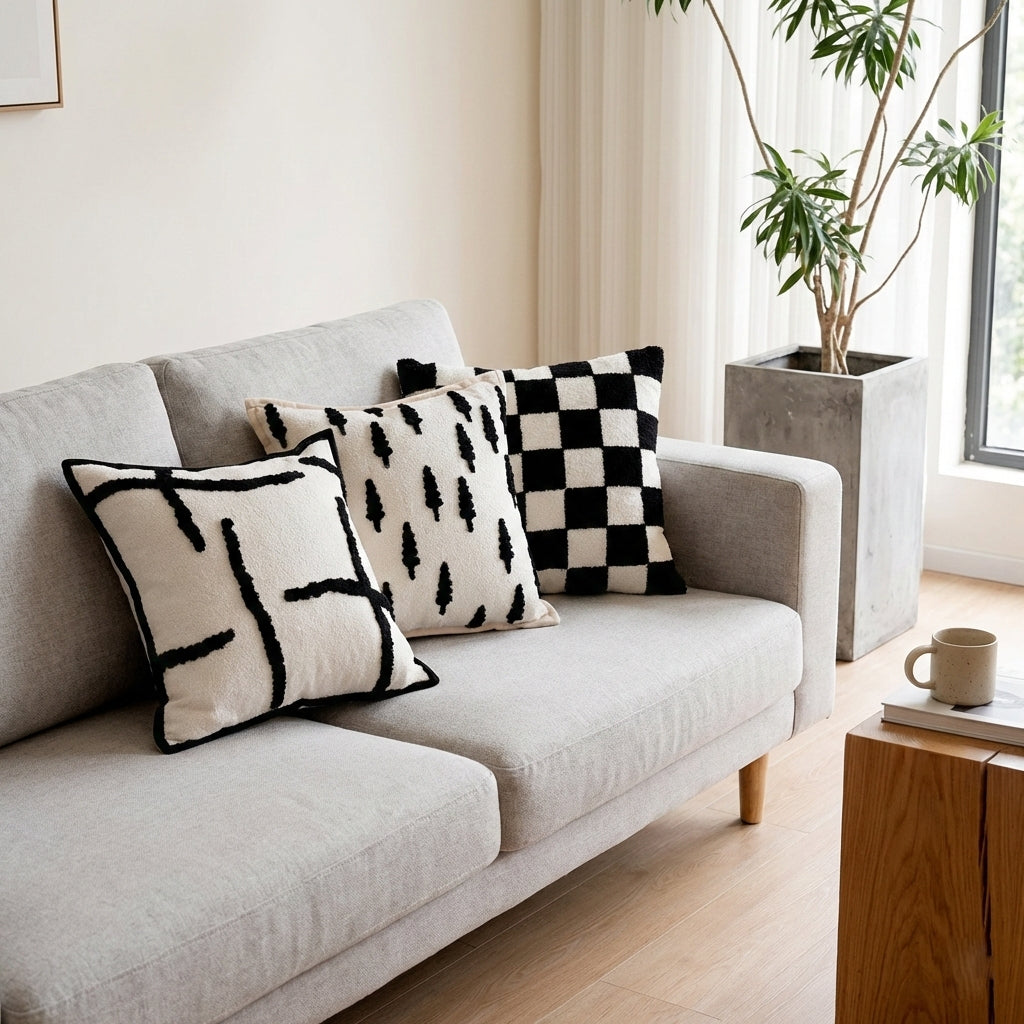 Nordic Minimalist Throw Pillow Cover