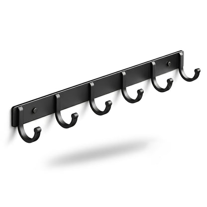 6-Hook Space Aluminum Coat Rack