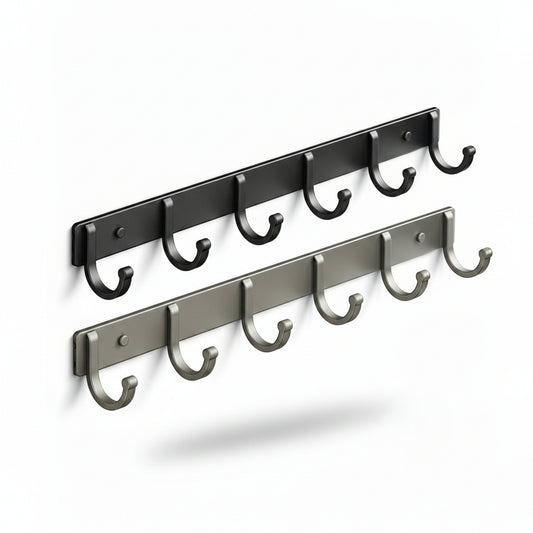 6-Hook Space Aluminum Coat Rack