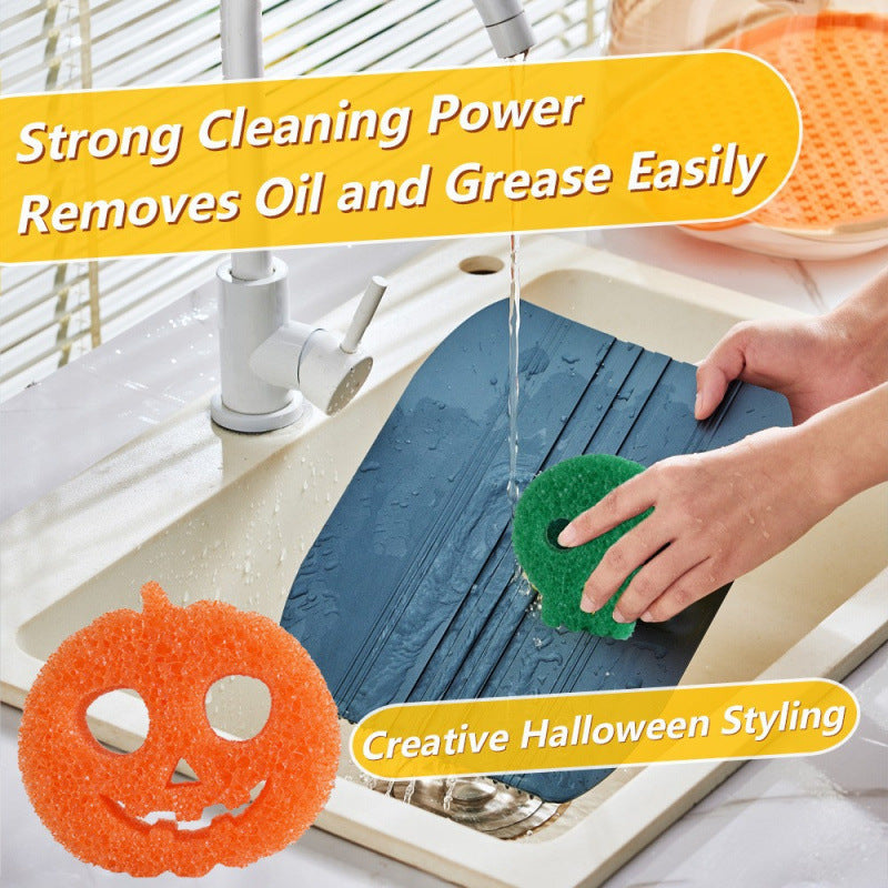 🎃12 Pcs Halloween Cleaning Sponges Cute Kitchen Scrub Sponges