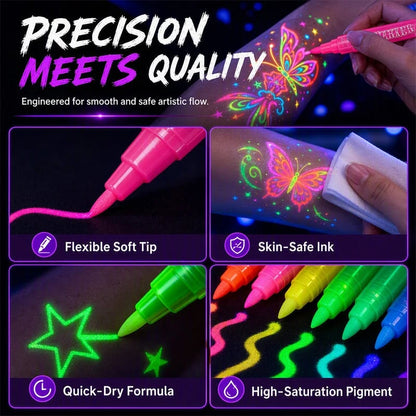 🔥HOT SALE - 49% OFF🎁✨Glow Party Tattoo Pens