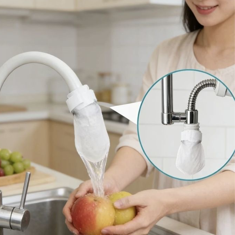 ⏰50%OFF💥Anti-Splash Kitchen Faucet Cotton Filter for Sediment & Rust Removal