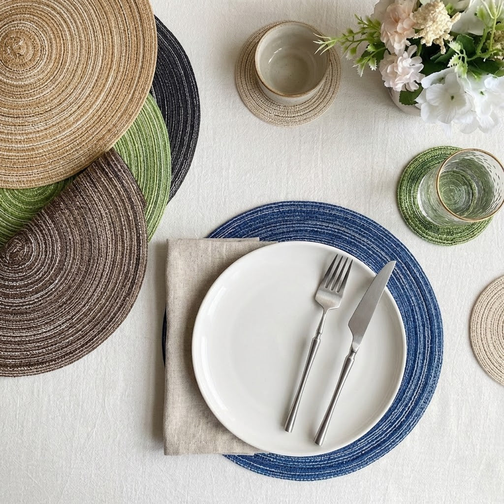 Premium Woven Round Placemats